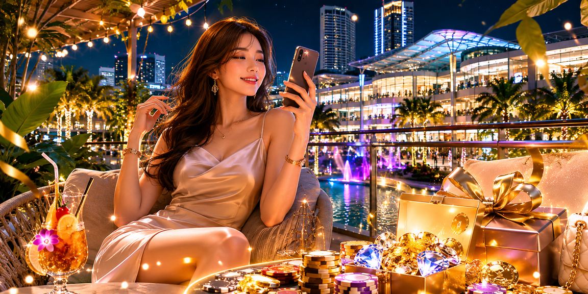 Pengguna Johor Bahru menyemak odds perlawanan sukan melalui telefon mudah alih di platform 770