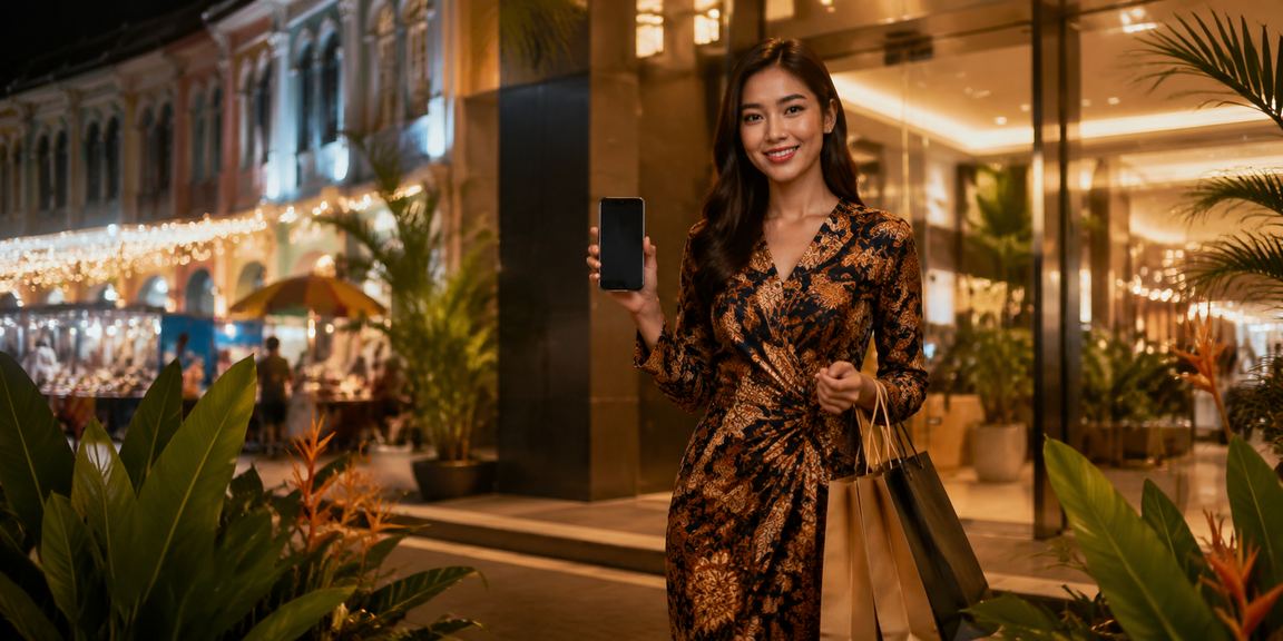 Pengguna Pulau Pinang berpakaian batik menikmati cashback bonus dan pengalaman platform 770